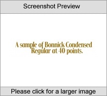 BonnickCondensedUT Family Mac Screenshot